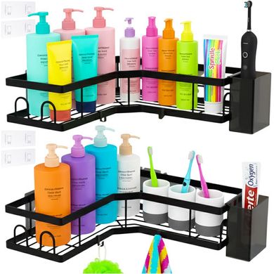 Ruhhy, półka łazienkowa, narożna, 2 szt.