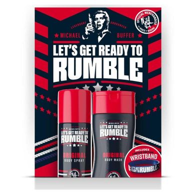 Rumble Men, Original, zestaw: dezodorant do ciała w sprayu, 150 ml + żel pod prysznic, 250 ml