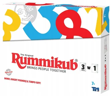 Rummikub 3w1, gra towarzyska