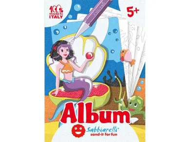 Sabbiarelli, Syreny, album do kolorowania magicznym piaskiem, 5+