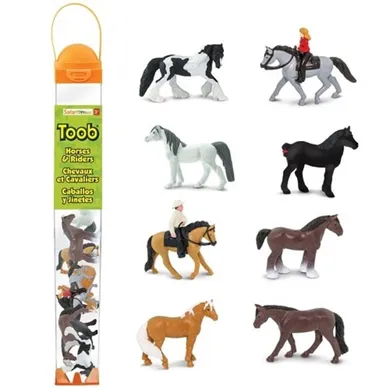 Safari Ltd, Toob, zestaw figurek, konie z jeźdźcami