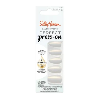 Sally Hansen, Salon Effects, sztuczne paznokcie, 001 Only Have Ice For You, 30 szt.