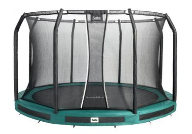 Salta, Premium Ground Combo, trampolina, zielona, 427 cm