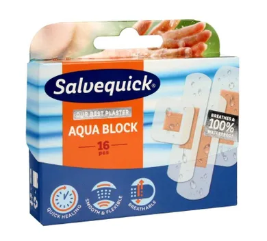Salvequick, plastry Aqua Block, 1op. 16 szt.