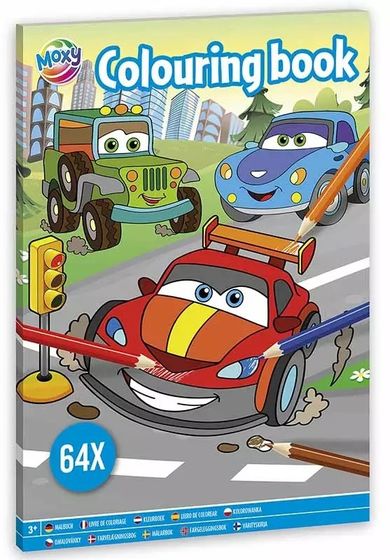 Samochody. Kolorowanka A4