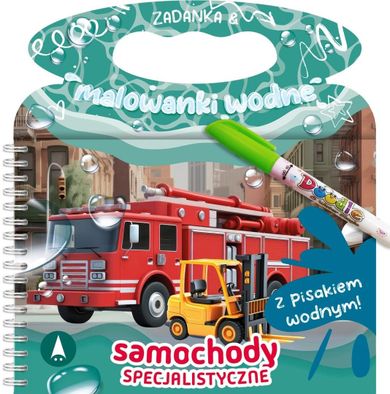 Samochody specjalistyczne. Zadanka & malowanki wodne