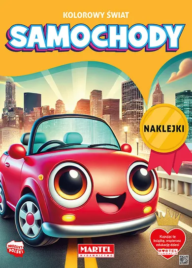 Samochody z naklejkami. Kolorowy świat