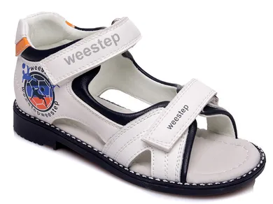 Sandały chłopięce, białe, Weestep