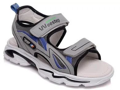 Sandały chłopięce, szare, Weestep