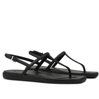 Sandały damskie, czarne, Crocs Miami Thong Flip