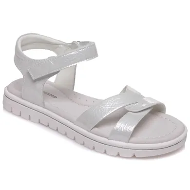 Sandały dziewczęce, białe, Weestep