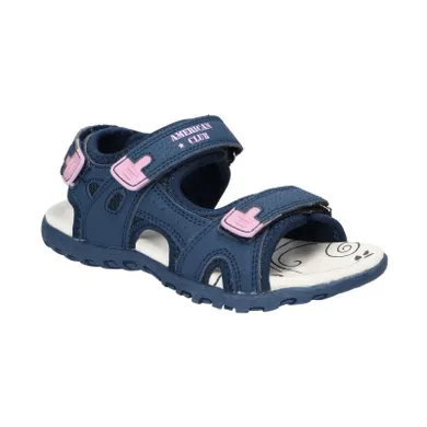 Sandały dziewczęce, granatowe, American Club