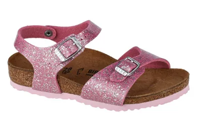 Sandały dziewczęce, różowe, Birkenstock Rio Plain BF Kids