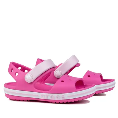 Sandały dziewczęce, różowe, Crocs Byaband