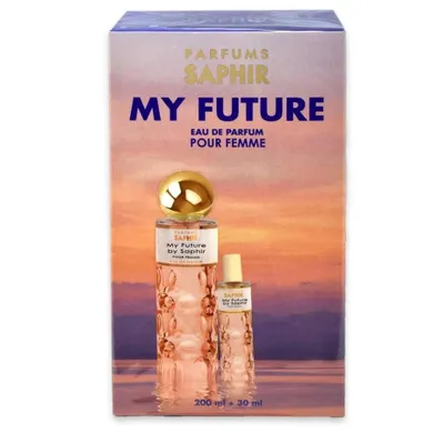 Saphir, My Future Pour Femme, zestaw: woda perfumowana, spray, 200 ml + woda perfumowana, spray, 30 ml