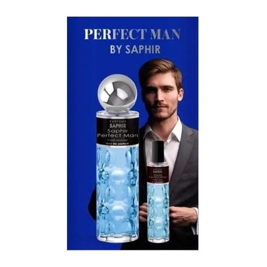 Saphir, Perfect Man, zestaw: woda perfumowana, spray, 200 ml + woda perfumowana, spray, 30 ml