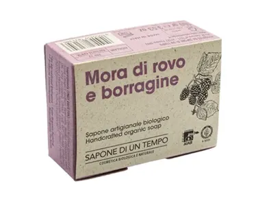 Sapone di un Tempo, organiczne mydło w kostce, jeżyna&ogórecznik, 100 gr