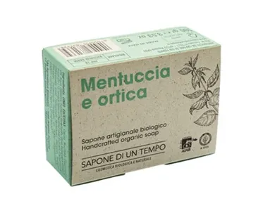 Sapone di un Tempo, organiczne mydło w kostce, mięta&pokrzywa, 100 gr