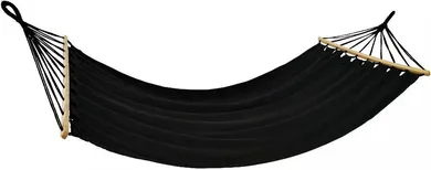 Saska Garden, hamak ogrodowy, z drążkiem, 1 osobowy, antracytowy, 200-100 cm