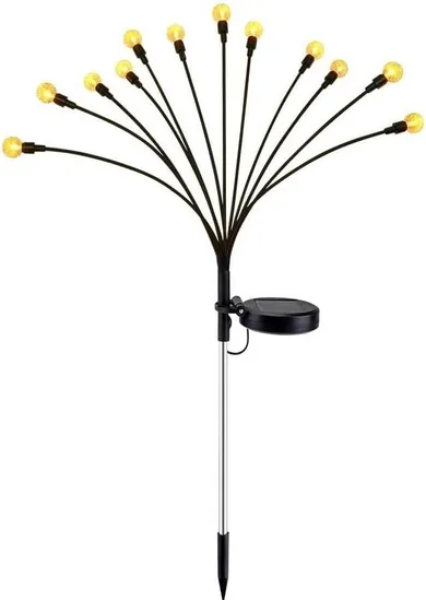 Saska Garden, lampa solarna, kuleczki, 12 LED, ciepły biały, 72 cm