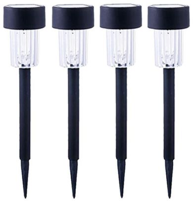Saska Garden, lampa solarna plastikowa LED, 4,5-31 cm, 4 szt.