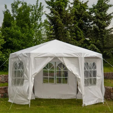 Saska Garden, namiot ogrodowy, sześciokątny, biały, 2-2-2m