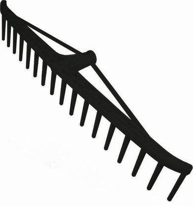 Saska Garden, Pro, grabie ogrodowe do siana, czarne