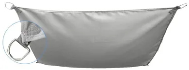 Saska Garden, żagiel przeciwsłoneczny, ogrodowy, szary, 3-2m