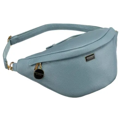Saszetka na biodro, nerka, niebieska, Peterson