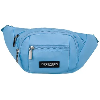 Saszetka na biodro, nerka, niebieska, Peterson