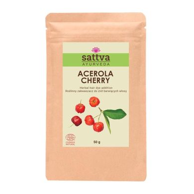 Sattva, Acerola Cherry, Zakwaszacz do henny i ziół barwiących, 50g