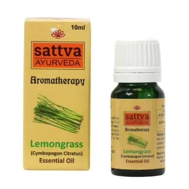 Sattva, Aromatherapy Essential Oil, olejek eteryczny, Leomongrass, 10 ml