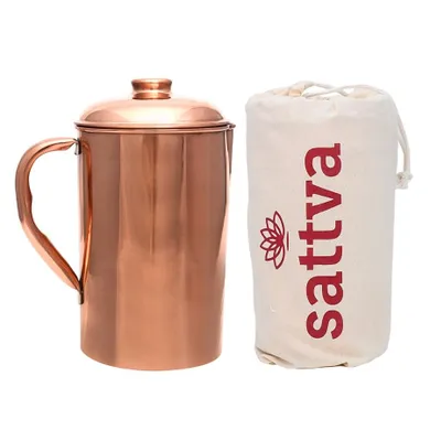 Sattva, dzbanek miedziany, gładki, Plain Jug, 1250 ml