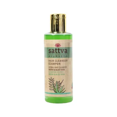 Sattva, Hair Cleanser, szampon ziołowy, Neem & Aloe Vera, 210 ml