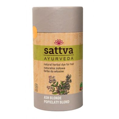 Sattva, Natural Herbal Dye for Hair, naturalna ziołowa farba do włosów, Ash Blonde, 150g