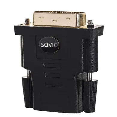 Savio, adapter, cl-21, HDMI F - DVI-D M, czarny