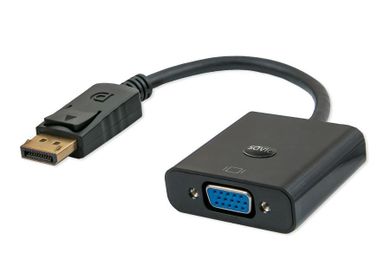Savio, adapter, CL-90, DisplayPort M - D-Sub (VGA) F, 0,20m, czarny