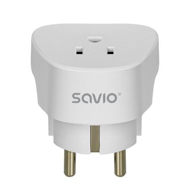 Savio, adapter podróżny, gniazdo US, wtyk EU, AP-01