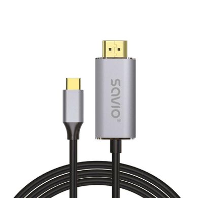 Savio, kabel USB-C, HDMI, 2m