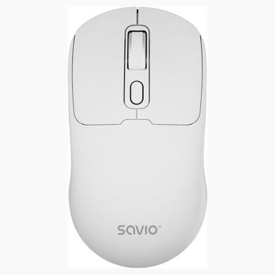 Savio, mysz bezprzewodowa, 2.4 GHZ, biała, MB-05