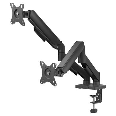 Savio, podwójny uchwyt biurkowy do monitorów, 17"-32" 2X 2-9 KG, na sprężynie, UM-04