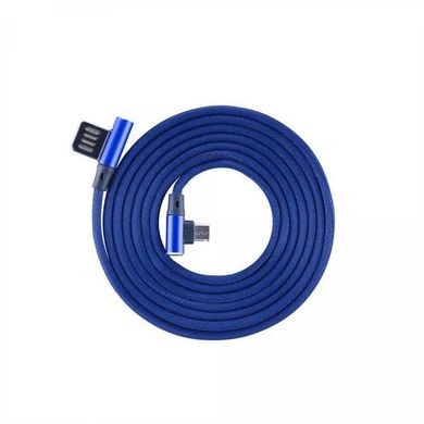 SBox, kabel Micro USB USB-Micro-90 1,5m 90°, niebieski