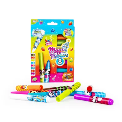 Scentos, pachnące markery, magiczne, 8 kolorów