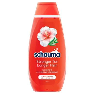 Schauma, Stronger for Longer Hair, szampon z hibiskusem i rozmarynem, 400 ml