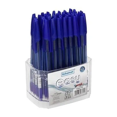 Schemat, Easy, długopis, niebieski, 0,7 mm, 50 szt.