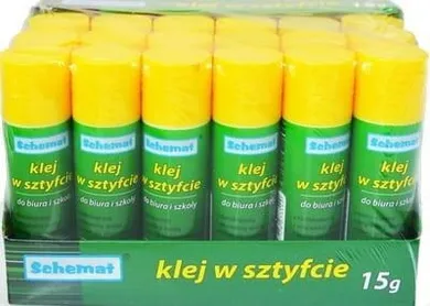 Schemat, klej w sztyfcie, 15g, 24 szt.