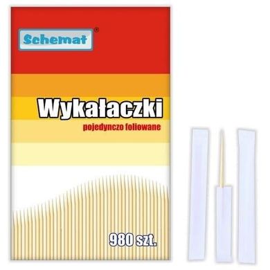 Schemat, wykałaczki, 980 szt.