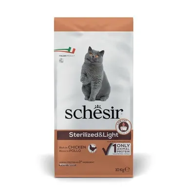 Schesir, karma dla kotów sterylizowanych, kurczak, 10 kg