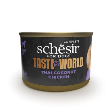 Schesir, Taste the World, karma dla psów, kurczak thai coconut, 150g