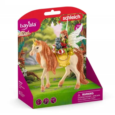 Schleich, Bayala, Wróżka Marween z Błyszczącym Jednorożcem, figurka, 70567